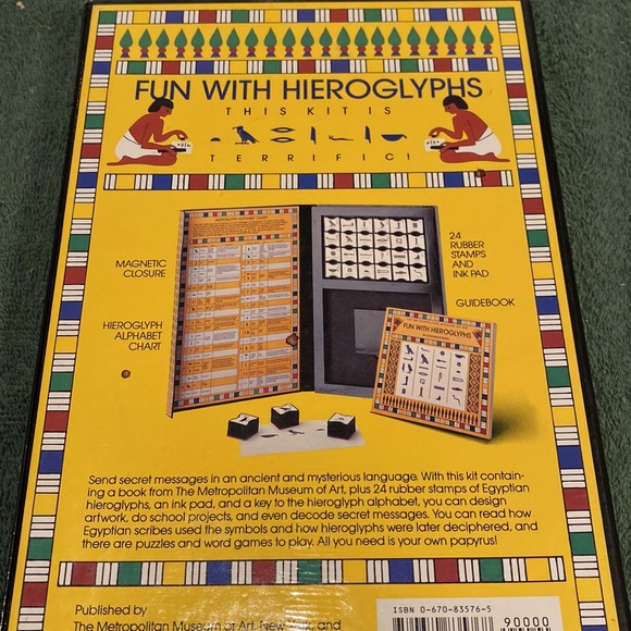 NWOT Fun with Hieroglyphs - Picture 2 of 4
